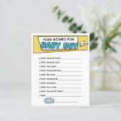 Boy Comic Book Superhero Douche Wensen voor Baby (Staand voorkant)