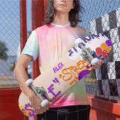 Boy Comic Pop Art Style skateboard