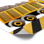 Boy Construction Anniversaire Affiche de bienvenue (Coin)