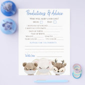 Boy Covid Baby shower Double Game Flyer (Enkel)