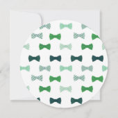 BOY CRAVATE Round BOY BANTHDAY PARTY INVITATION (Dos)