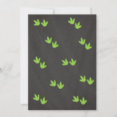 Boy Dinosaur Anniversaire Invitation / Dino Party (Dos)