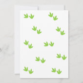 Boy Dinosaur Anniversaire Invitation / Dino Party (Dos)