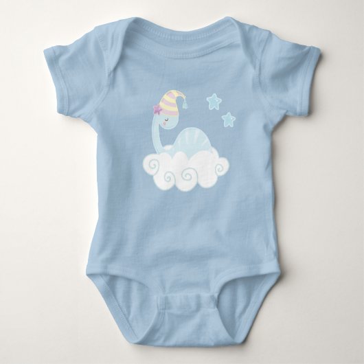 Boy Dinosaur Slapeping Romper (Voorkant)