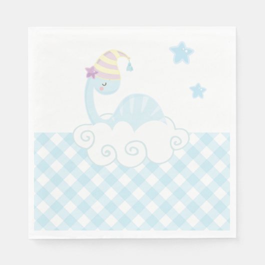 Boy Dinosaur Slapeping Servet (Voorkant)