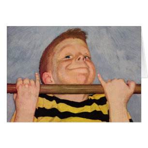  Boy Doen Chin Ups, Fitness en Oefening