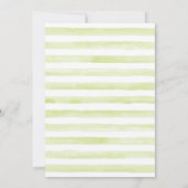 Boy Elephant Baby shower Invitation Kaart (Achterkant)