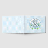 Boy Elephant Baby shower Livre d'Invité (Complet)