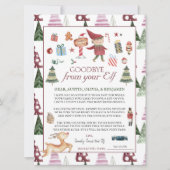 Boy Elf | Kinder kerstbrief Elf Goodbye (Voorkant)