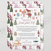 Boy Elf | Kinder kerstbrief Elf Hallo (Voorkant / Achterkant)