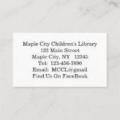 Boy Fairy Riding Sur Tortue Carte de visite (Dos)