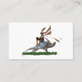 Boy Fairy Riding Sur Tortue Carte de visite (Devant)