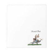 Boy Fairy Riding Sur Turtle Bloc-Notes (Devant)