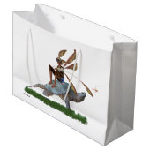 Boy Fairy Riding Sur Turtle Cadeau Sac (Devant Angle)