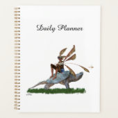 Boy Fairy Riding Sur Turtle Daily Planner (Devant)