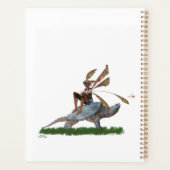 Boy Fairy Riding Sur Turtle Daily Planner (Dos)