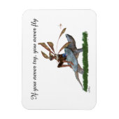 Boy Fairy Riding Sur Turtle Flexible Photo Magnet (Vertical)