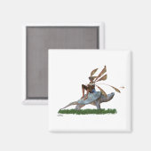Boy Fairy Riding Sur Turtle Magnet (Recto/Verso)