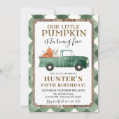 Boy Fall Invitation Anniversaire N'importe quel âg (Devant)