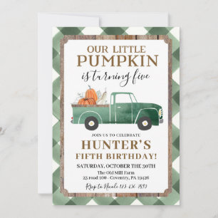 Boy Fall Invitation Anniversaire N'importe quel âg