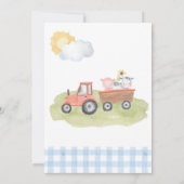 Boy Farm Animals Barnyard Birthday Invitation (Dos)