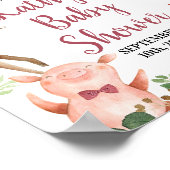 Boy Farm Animals Barnyard Welcome Poster (Coin)