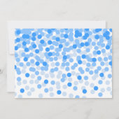 Boy First Birthday Chalkboard Confetti Foto Kaart (Achterkant)