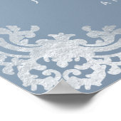 Boy First Communion Dusty Blue Welkom Poster (Hoek)