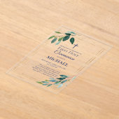 Boy First Holy Communion Acrylic Invitation (Poser)