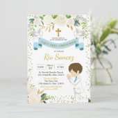 Boy First Holy Communion Invitation (Debout devant)