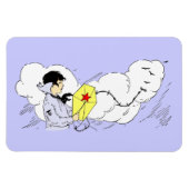 Boy Flying Kite Premium Flexi Magnet Magneet (Horizontaal)