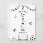 Boy football Voetbal Uitnodiging (Voorkant)