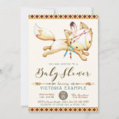 Boy Fox Baby Shower Uitnodigingen (Voorkant)