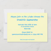 Boy Gamer Baby shower Kaart (Achterkant)