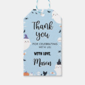 Boy Ghost Verjaardagsfeestje Bedankt Label Cadeaulabel (Voorkant)