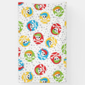 Boy Girl Skulls Party Pirate Banner (Verticaal)