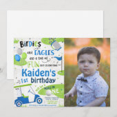 Boy Golf 1e verjaardag foto Kaart (Voorkant / Achterkant)