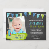 Boy Golf Anniversaire Fête Photo Invitations (Devant)