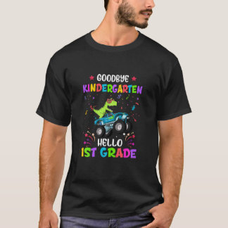 Boy Goodbye Kindergarten Hallo First Grade Graduat T-shirt