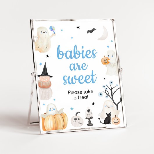 Boy Halloween Little Boo Baby's zijn zoet Poster
