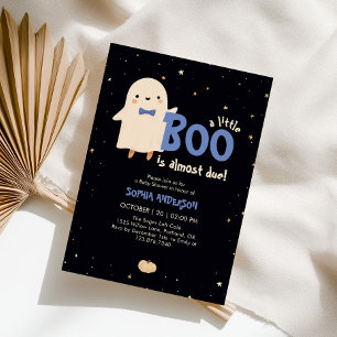 Boy Halloween Little Boo krijgt Baby shower Kaart