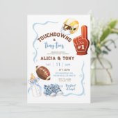 Boy Hand getekend eigenzinnige touchdown en kleine Kaart (Staand voorkant)