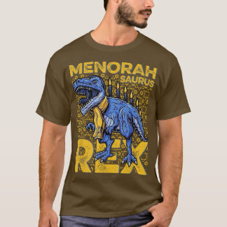 Boy Hanukkah, Kinder Hanukkah, Menorah Saurus Re T-shirt