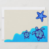 Boy Honu Baby shower Kaart (Achterkant)