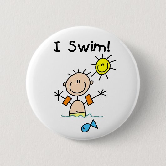 Boy I Swim Button (Voorkant)
