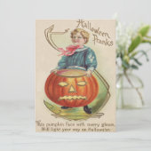 Boy Jack O Lantern Pumpkin Poem (Staand voorkant)