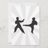 Boy karate fête anniversaire Invitation (Dos)