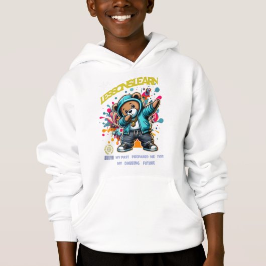 BOY/KIDS DABBING FUTURE LESSONS LEARN HOODIE  (Devant)