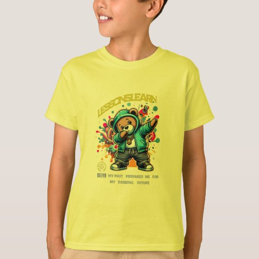 BOY/KIDS DABBING FUTURE LESSONS LEARN T SHIRT (Voorkant)
