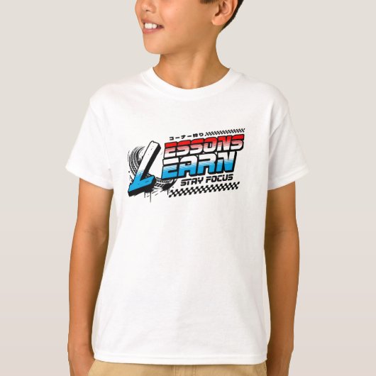 BOY KIDS FOCUS LESSONS LEARN JERSEY T SHIRT  (Voorkant)